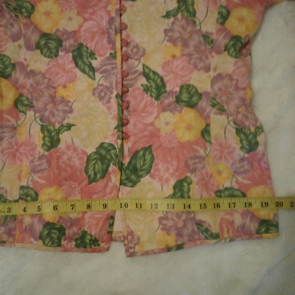 ANNE CRIMMINS 90's vintage floral women jacket - Picture 4 of 8